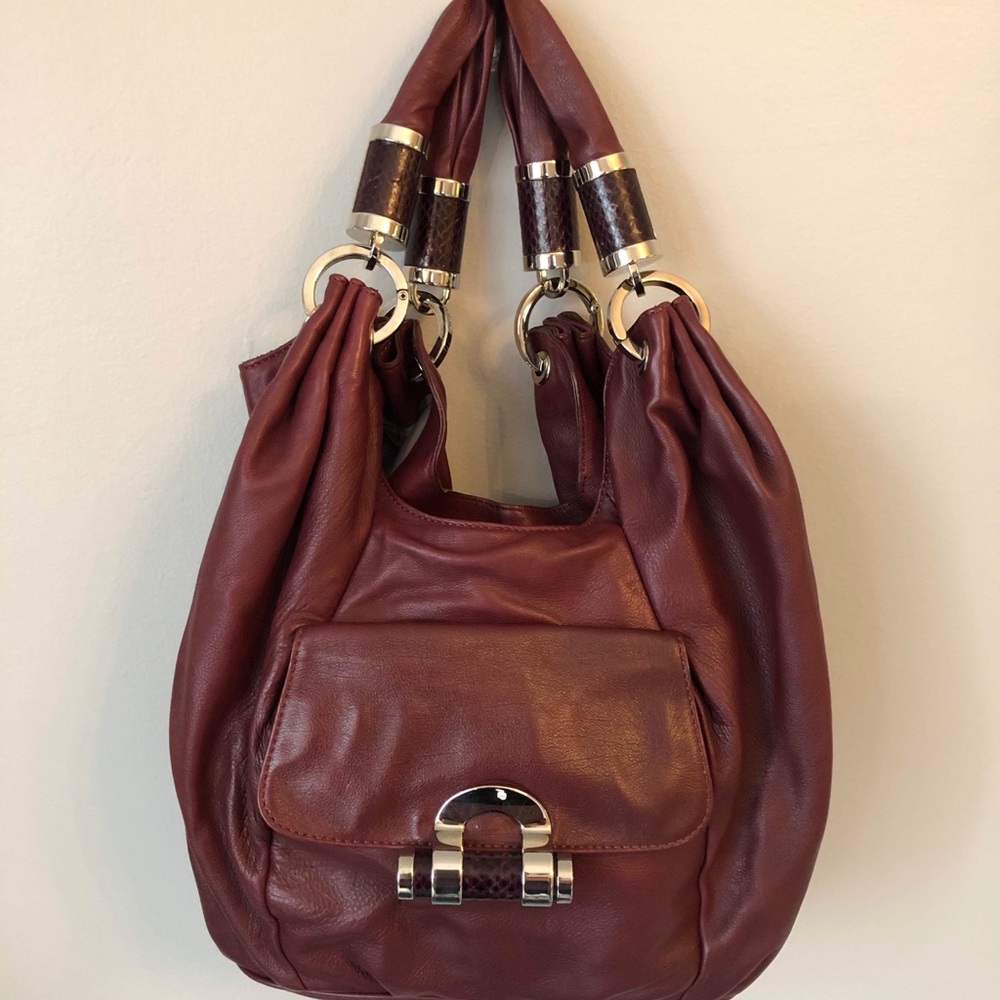 Michael Kors Burgundy Leather Bag